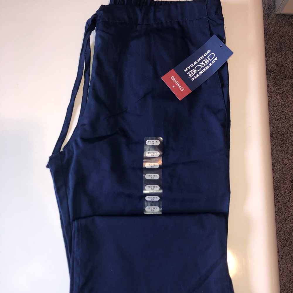 Navy blue scrub pants
